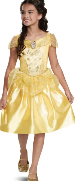 DISNEY PRINCESSES - BELLE - DEGUISEMENT CLASSIQUE TAILLE 5-6 ANS