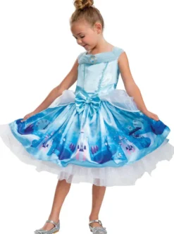 DISNEY PRINCESSES - CENDRILLON - DEGUISEMENT PRESTIGE TAILLE 5-6 ANS