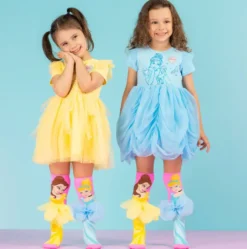 DISNEY PRINCESSES - CHAUSSETTES BELLE ET CENDRILLON