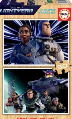 DISNEY PUZZLE BOIS 2X50 - LIGHTYEAR