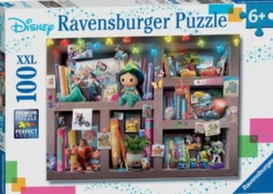DISNEY- PUZZLE 100 PIECES XXL - L'ETAGERE DU COLLECTIONNEUR