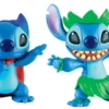 DISNEY STITCH - 2 FIGURINES STITCH HULA ET SUPER-HEROS