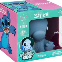 DISNEY STITCH LAMPE SQUICHYGLO EN SILICONE BATTERIE RECHARGEABLE