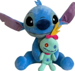 DISNEY STITCH - PELUCHE AVEC SCRUMP 50 CM