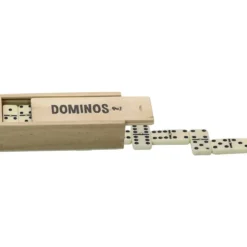 DOMINOS AVEC PIVOTS - COFFRET BOIS