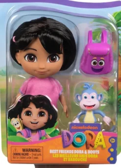 DORA L'EXPLORATRICE - POUPEE DORA 15 CM + FIGURINE BABOUCHE DORA
