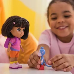 DORA L'EXPLORATRICE - POUPEE DORA 15 CM + FIGURINE BABOUCHE DORA
