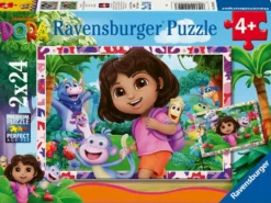 DORA L'EXPLORATRICE - PUZZ 2X24 PIECESL'UNIVERS DE DORA L'EXPLORATRICE