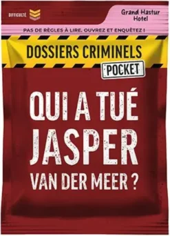 DOSSIERS CRIMMINELS - POCKET 3 - QUI A TUE JASPER VAN DER MEER ?