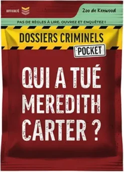 DOSSIERS CRIMMINELS - POCKET 1 - QUI A TUE MEREDITH CARTER ?