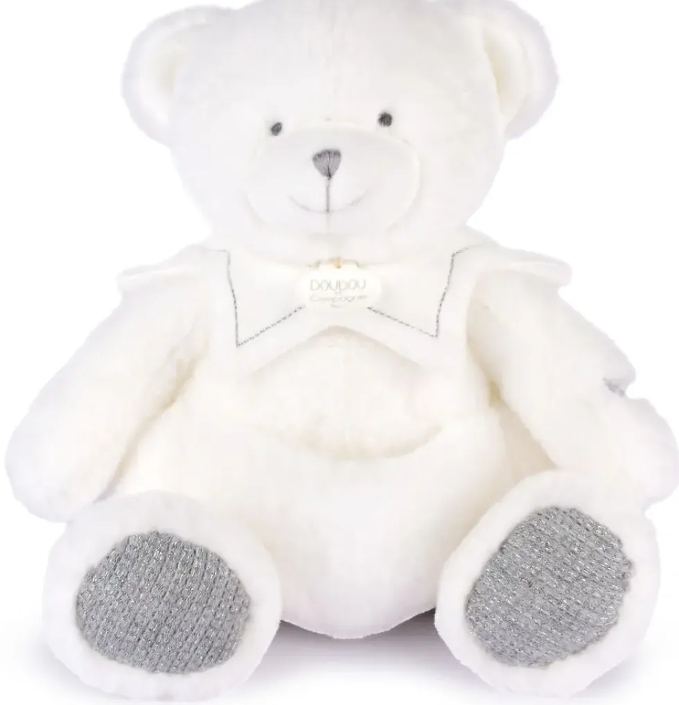 DOUDOU 25 ANS - OURS ARGENT PANTIN AVEC DOUDOU MOU