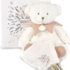 DOUDOU 25 ANS - OURS ROSE PANTIN AVEC DOUDOU MOU