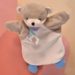 DOUDOU MARIONNETTE LOUTRE - 25 CM