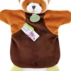 DOUDOU MARIONNETTE PANDA ROUX - 25 CM