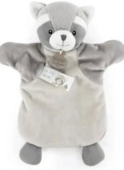 DOUDOU MARIONNETTE RATON LAVEUR - 25 CM