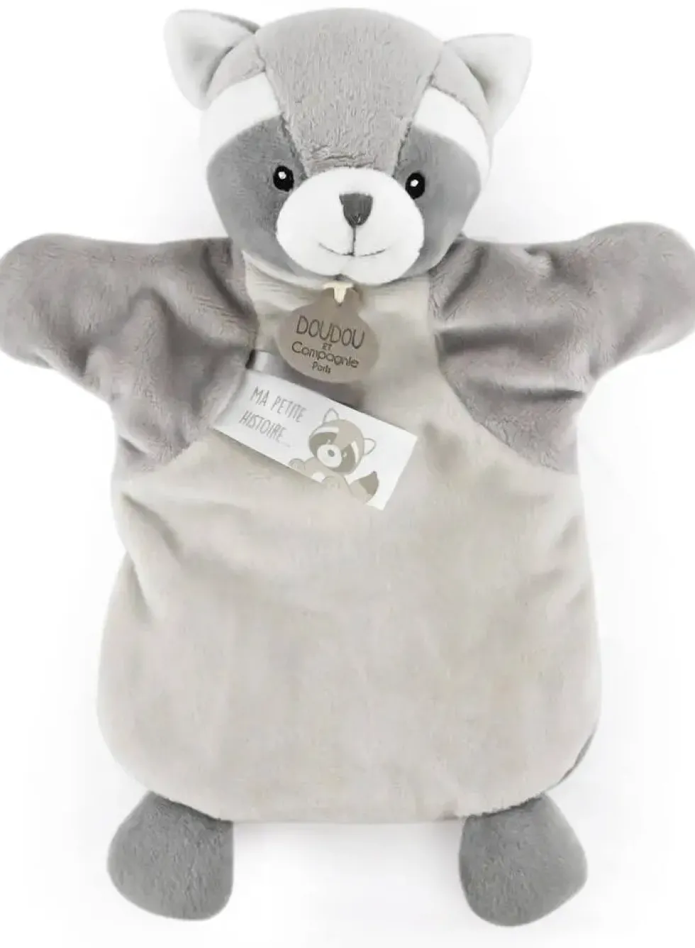 DOUDOU MARIONNETTE RATON LAVEUR - 25 CM