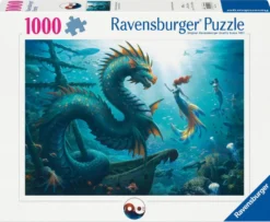 DRAGON - PUZZLE 1000 PIECES SIRENE ET TORTUES DES PROFONDEURS