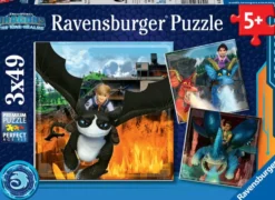 DRAGONS - LES NEUF ROYAUMES - PUZZLES 3X49 PIECES