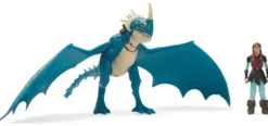 DRAGONS - PACK DRAGON ET VIKING 25 CM TEMPETE- FILM