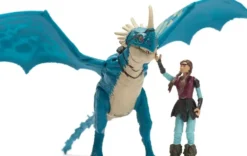 DRAGONS - PACK DRAGON ET VIKING 25 CM TEMPETE- FILM