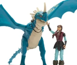 DRAGONS - PACK DRAGON ET VIKING 25 CM TEMPETE- FILM