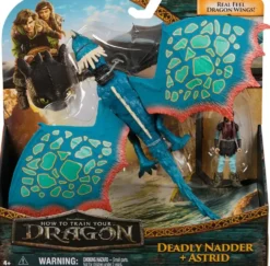 DRAGONS - PACK DRAGON ET VIKING 25 CM TEMPETE- FILM