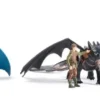 DRAGONS - PACK FIGURINES DRAGON ET VIKING 25 CM- FILM
