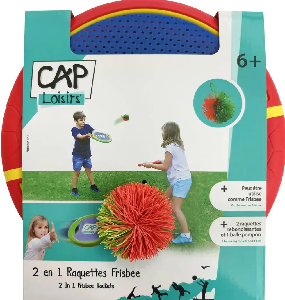 2 EN 1 RAQUETTES FRISBEE