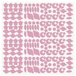 ETOILES ET PLANETES PHOSPHORESCENTES ROSES 200 PIECES