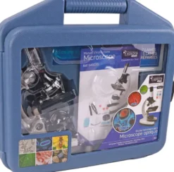 EXPLORA - VALISE MICROSCOPE - EXPERIENCE SCIENTIFIQUE -16 PIECES - KIT DE DECOUVERTE
