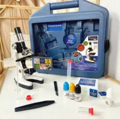 EXPLORA - VALISE MICROSCOPE - EXPERIENCE SCIENTIFIQUE -16 PIECES - KIT DE DECOUVERTE