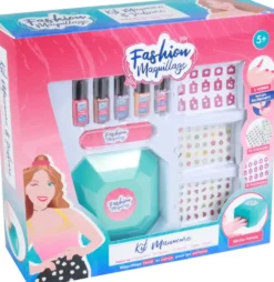 FASHIONMAQUILLAGE - KIT MANUCURE AVEC MACHINE SECHE VERNIS