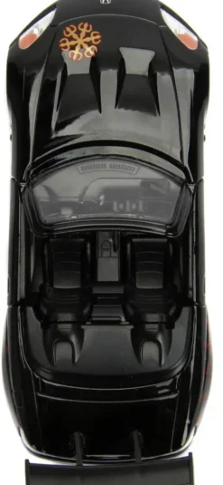 1/32 FASTAND FURIOUS - VOITURE 2001 HONDA S2000 FREE ROLLING NOIR BRILLANT