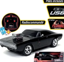 FAST AND FURIOUS - VOITURE RADIOCOMMANDEE DODGE CHARGER 1/16
