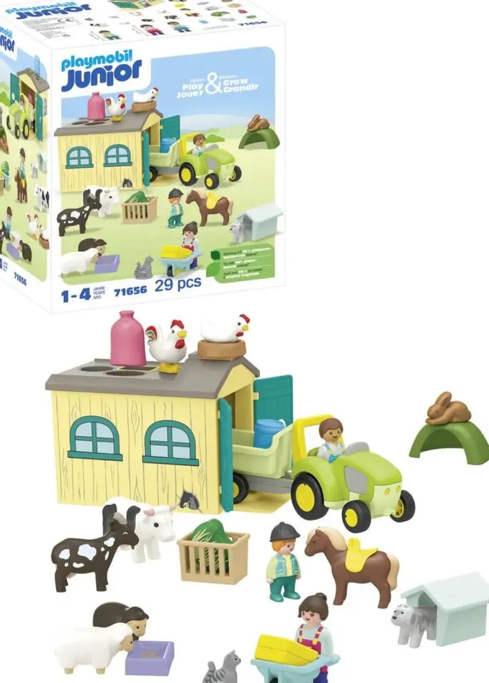 FERME AVEC TRACTEUR ET ANIMAUX - 71656