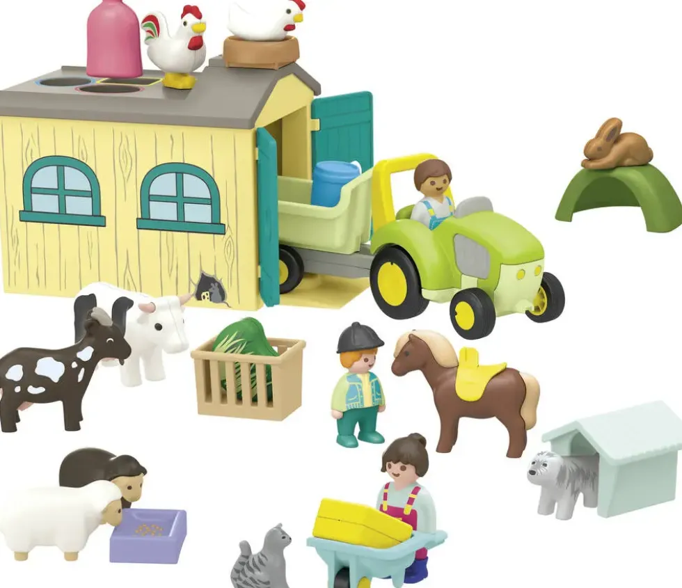 FERME AVEC TRACTEUR ET ANIMAUX - 71656