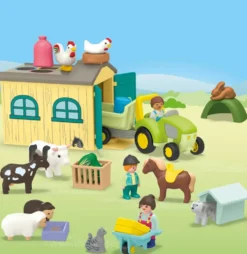 FERME AVEC TRACTEUR ET ANIMAUX - 71656