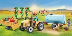 FERMIER AVEC TRACTEUR ET CITERNE - 71442
