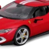 1/18 FERRARI - 296 GTB - ROUGE ET BLANCHE