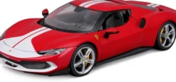 1/18 FERRARI - 296 GTB - ROUGE ET BLANCHE