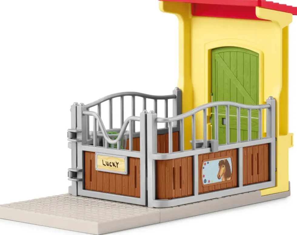 FIGURINE - BOX AVEC PONEY ISLANDAIS