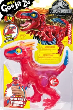 FIGURINE GOO JIT ZU DINO PYRORAPTOR 14 CM JURASSIC WORLD
