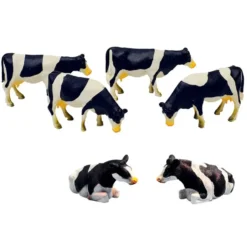 FIGURINES VACHES NOIRES ET BLANCHES