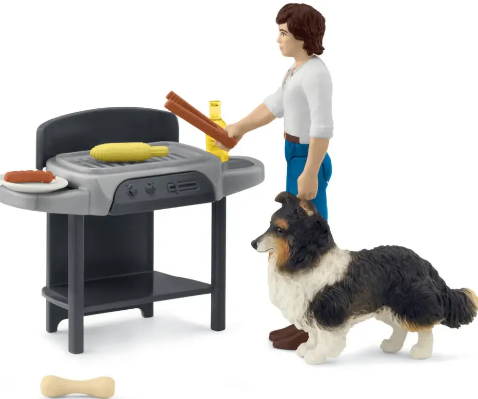 FIGURINE -TOM S'OCCUPE DU BARBECUE