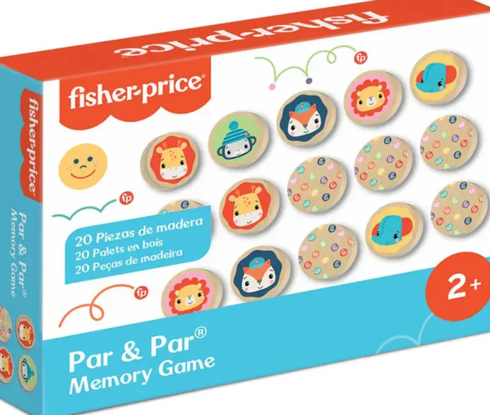 FISHER PRICE - JEU DE MEMOIRE EN BOIS CERTIFIE