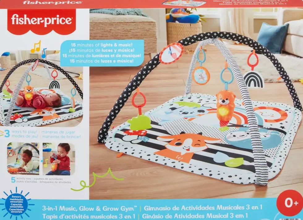 FISHER PRICE - MON TAPIS 3 EN 1 SENSORIEL
