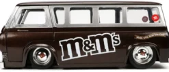 1/24 FORD ECONOLINE BUS W -METMS RED FIGURE BROWN HOLLYWOOD RIDES 1965