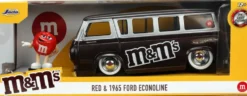 1/24 FORD ECONOLINE BUS W -METMS RED FIGURE BROWN HOLLYWOOD RIDES 1965