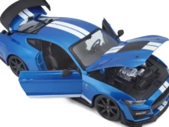 1/18 FORD SHELBY - BLEUE ET BLANCHE