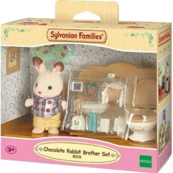 FRERE LAPIN ET TOILETTES - SYLVANIAN MEUBLES ET ACCESSOIRES